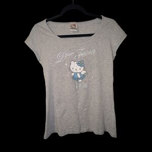 Y2K Grey Hello Kitty Graphic